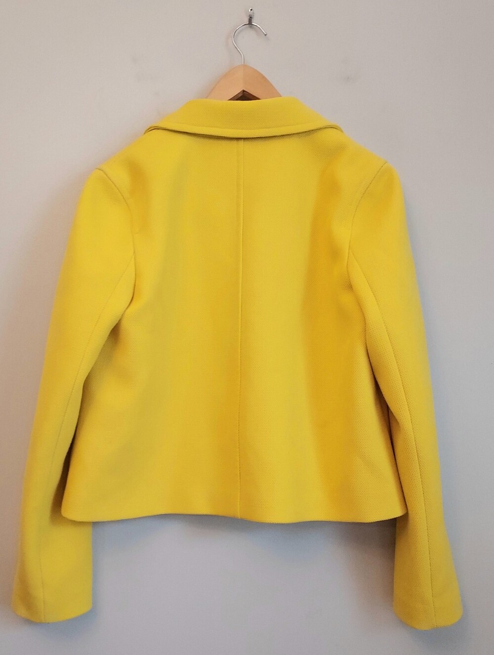 1901 Nordstrom Yellow Double Breasted Peacoat Jacket Size Medium - Picture 8 of 13